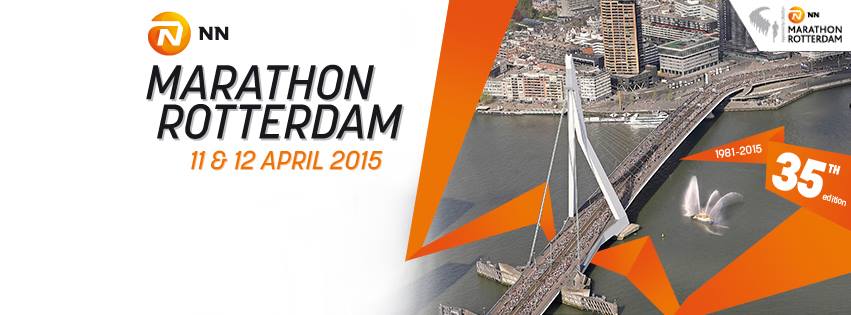 De 42,195 kilometer van de 35ste Marathon van Rotterdam……..